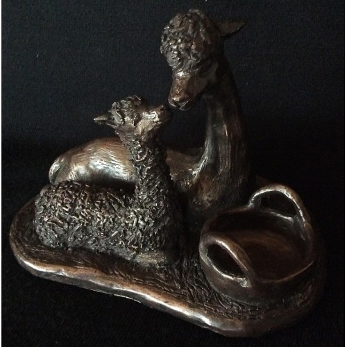 Bronze Alpaca Sculptures Devon
