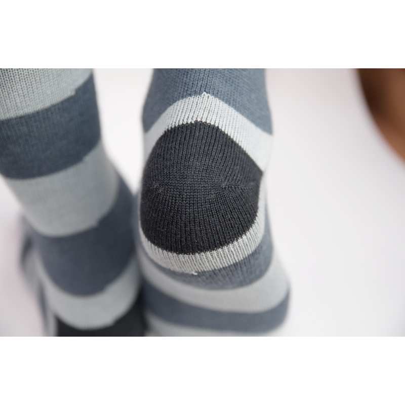 Alpaca Stripey Socks - Blue - Image 3