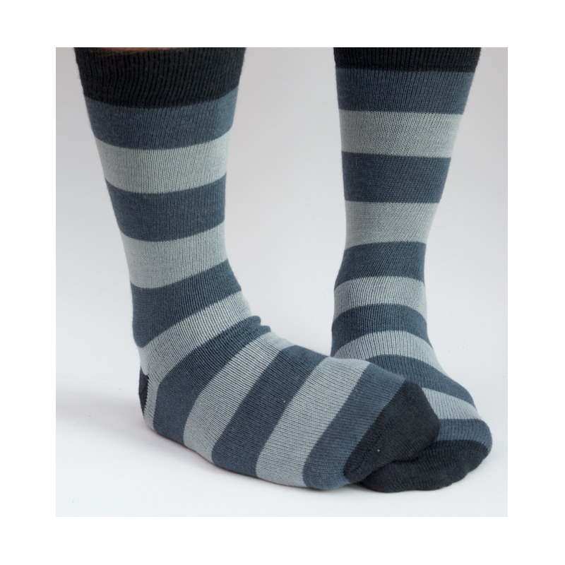 Alpaca Stripey Socks - Blue - Image 5