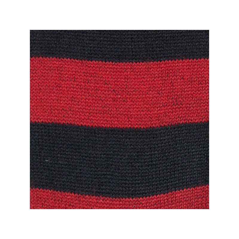 Alpaca Stripey Socks - Red - Image 5