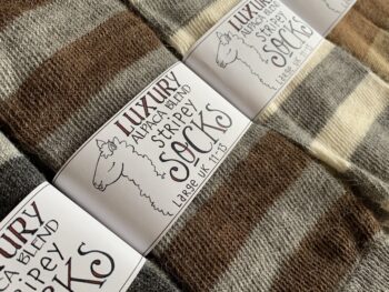 Alpaca Stripey Socks